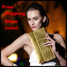 The new 2014 women’s evening bag Tide snakeskin grain woman handbags leather lady messenger bags  shoulder bags Free shipping