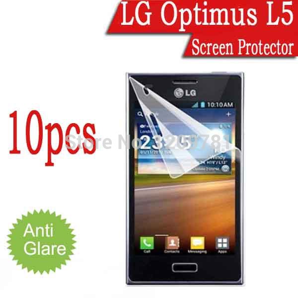 Free Shipping Octa Core Phone 10pcsLG Optimus L5 Screen Potector Matte Anti Glare LCD Screen Protective