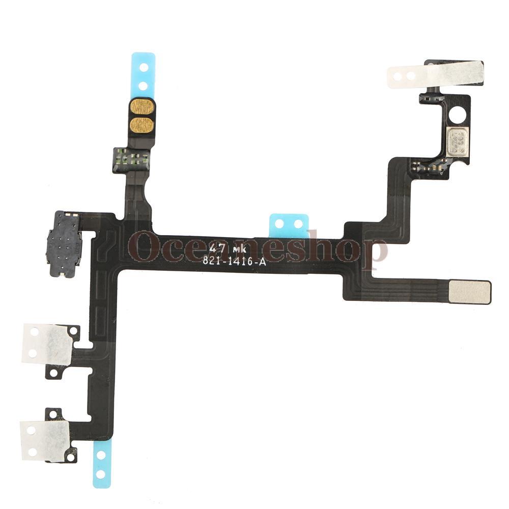 OCEA Power ON OFF Volume Vibration Circuit Flex Ribbon Replacement for iPhone 5