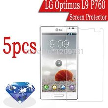 5pcs Diamond Sparkling Screen Protector ForLG Optimus L9 P760.Mobile Phone LGP760 Optimus L9 Screen Protective Film Cover Guard