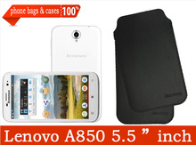 Original Lenovo A850 Plus A850+ 5.5 Inch MTK6592 Octa Core microfiber Leather Case cover,lenovo a850+ phone bags & cases