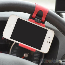 Car Steering Wheel Mount Band Holder Rubber For iPhone iPod MP4 GPS Accessories 1FIS