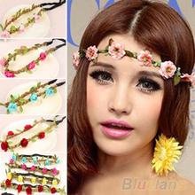 Boho Style Floral Flower Women Girls Hairband Headbands Festival Party Wedding 11LB