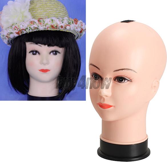 Real Female Mannequin Head Model Wig Hat Jewelry Display Cosmetology Manikin 1ST