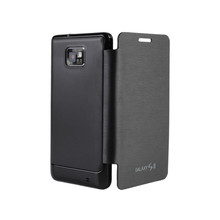 For Samsung Galaxy S2 i9100 ultra-thin Case Flip Battery Housing Cover Copy original Shell with Black + free shipping