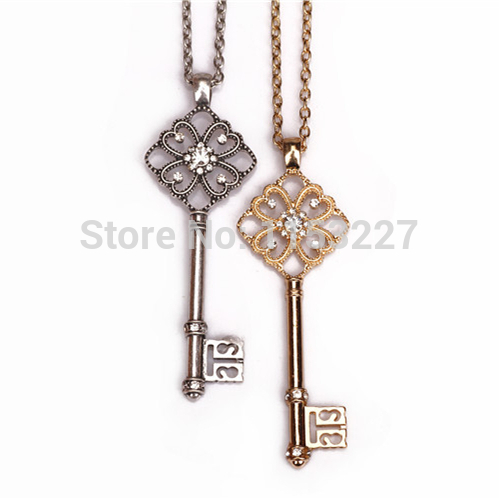 style hollow out key pendant necklace meaning fine or fashion fashion ...