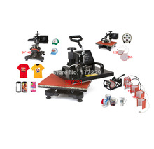 New Design 9 In 1 Combo Heat Press Machine,110V-240V Heat Transfer/Sublimation Machine Can Be Used On Plate/Mug/Cap/TShirt Etc