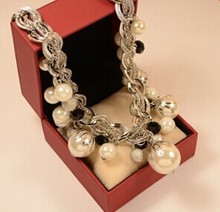 Luxury big pearl necklace cc famous luxo marcas new fashion necklaces women brand jewelry collier kolyeyi