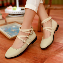 2014 new summer fashion Mary Janes Elgent for Ladies flats big size 33 43 women flats