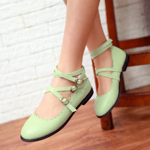 2014 new summer fashion Mary Janes Elgent for Ladies flats big size 33 43 women flats