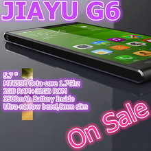 Black In Stock Ultra Slim JIAYU G6 MTK6592 Octa Core 3G Smart Phone 13MP Camera 5.7″ OGS Gorilla Glass Screen 2G RAM 32G ROM