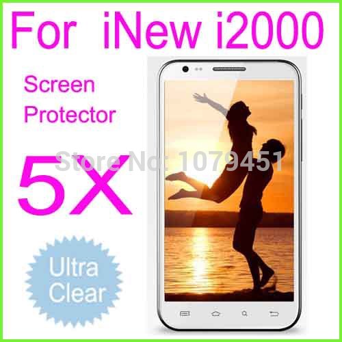 5x iNew I2000 mtk6589 quad core inew i2000 android phone Screen Protector Ultra Clear protective cover