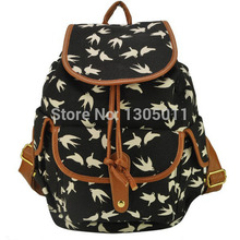 2015 Leather Backpack Mochila Escolar No New Arrival Animal 3 Colors Backpack School Girl Canvas Bag
