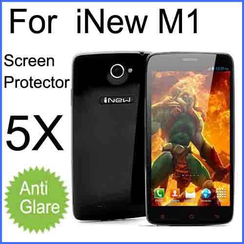 New Arrival 5pcs Matte Anti glare Screen Protector original phone iNew M1 MTK6589 LCD Protective Cover