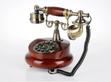 freeshipping super classic wood telephone lcd display