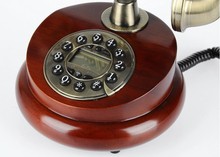 freeshipping super classic wood telephone lcd display