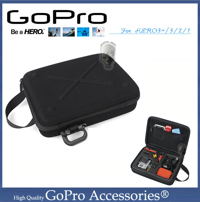 Gopro hero EVA case Large gopro bag Waterproof and shockproof For gopro Hero3 3 2 1