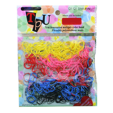 Delicate 500pcs lot Multi color Women Girl DIY Hair Styling Rubber Hairband Rope Ponytail Holder Elastic
