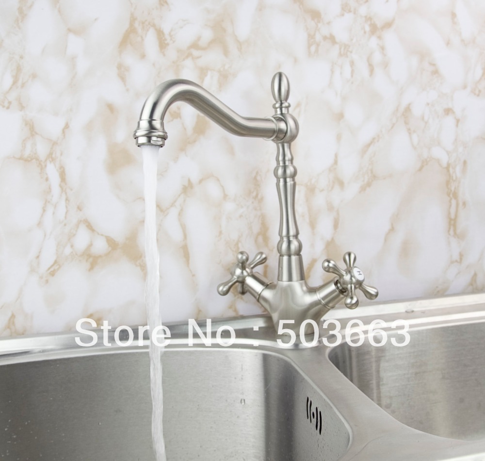 Wholesale deck mounted 2 handle font b design b font nickel brushed font b kitchen b.jpg