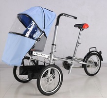 Wholesale and Retail Mother Bike Toddler Seat Stroller,Baby & Mom Bicycle Prams,Fashion Father and Mother Boys Girls Bicycle