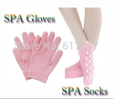  .) blanchir la peau soin hydratant gel spa gants et chaussette