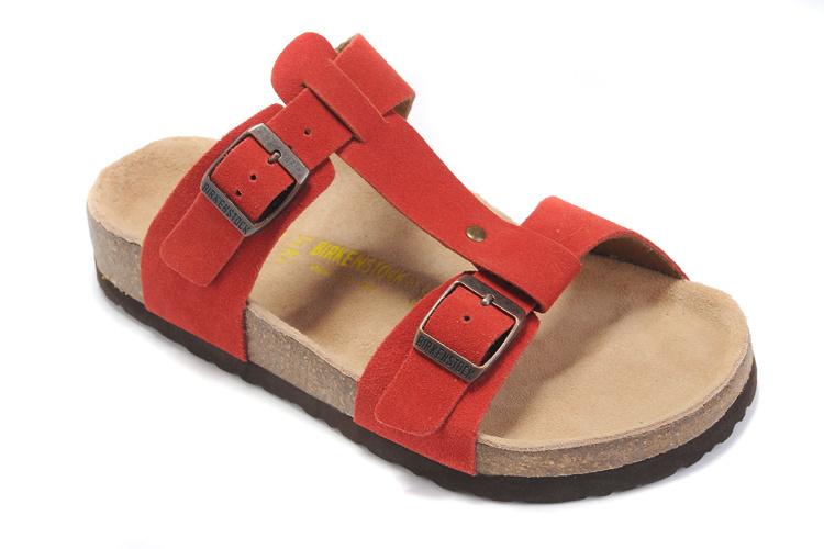 Top Fashion Birkenstock Women s Leather Sandals Slippers Summer Beach Casual Flats Shoes 100 High Quality