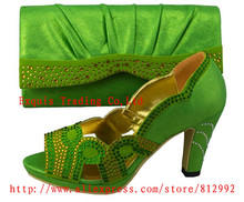 FREE SHIPPING BY DHL.!!! 2014 New arrival italy shoes and matching bag set for wedding and party 38-43