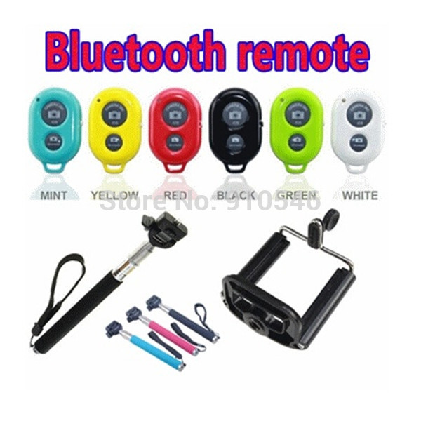 150pcs Bluetooth Remote Control Camera Self Timer shutter Handheld Extendable Monopod Stand Holder for smartphone IOS