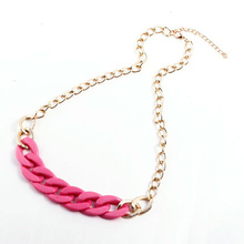 2015 New Fashion Costume CCB Chain Chunky Necklaces Pendants Choker Necklace Women men Jewelry