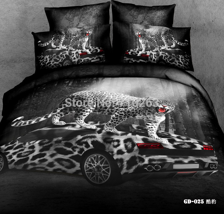Queen Size Bed Sheets And Comforter, Leopard Print Bedding King Size