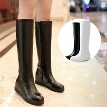 2015 Fashion Winter sexy flats women’s knee boots shoes motorcycle boots Wedding Snow Boots size 34-43