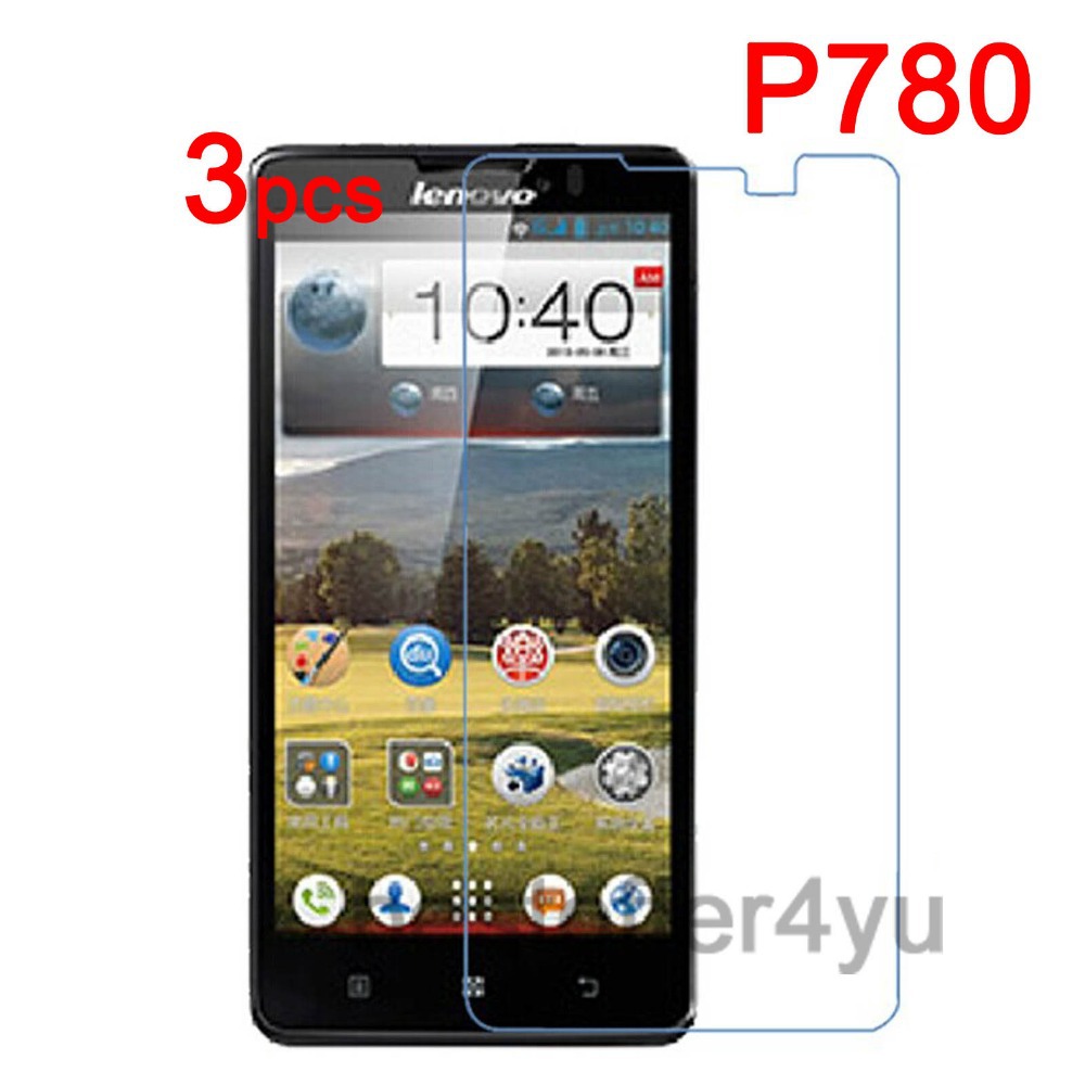 3pcs lot New Anti scratch CLEAR LCD Lenovo P780 Screen Protector Guard Cover Film For Lenovo