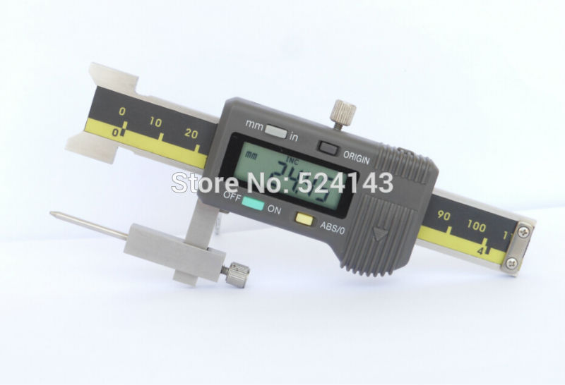 Free shipping 0-20mm/ 0-40mm LCD digital gap & step gauge mm/inch conversion micrometer special DEPTH GUAGE vernier caliper