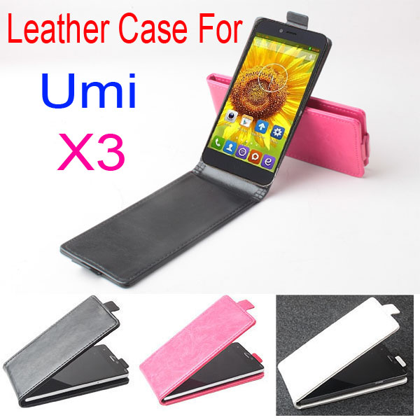  For UMI X3 case 2014 Free Shipping Special Up Down Open Flip Leather Case Cover