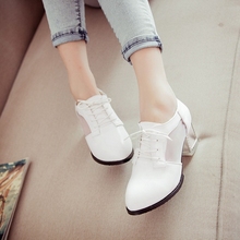 2014 New Arrival Big Size 31-43 Black White Purple Pointed Toe Cut-Outs Fashion Casual Office Women Girls Shoes Mid Pumps D639