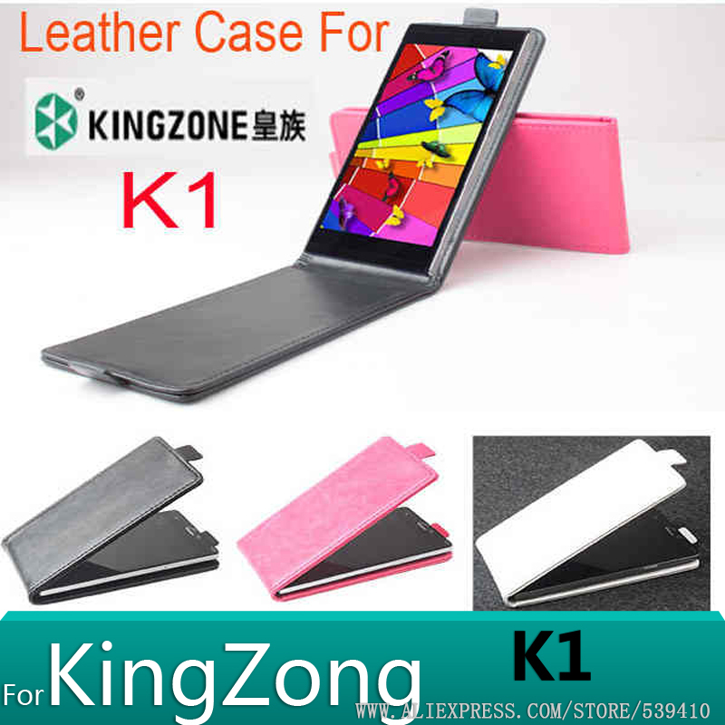 1pcs 2014 New Luxury Flip Genuine Real Leather Case Cover KINGZONG K1 MTK6592 2G RAM Octa