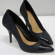 The new foreign trade the original single 2014 ms single color matching sexy leather shoe pad pointed high-heeled shoes