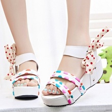 Cy2014 women’s spring shoes wedges sandals female summer