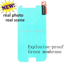 Wholesale 10pcs Consumer Electronic TPU Green Shatter Explosion-proof Membrane Film Screen for i Phone  4 4S Free Shipping