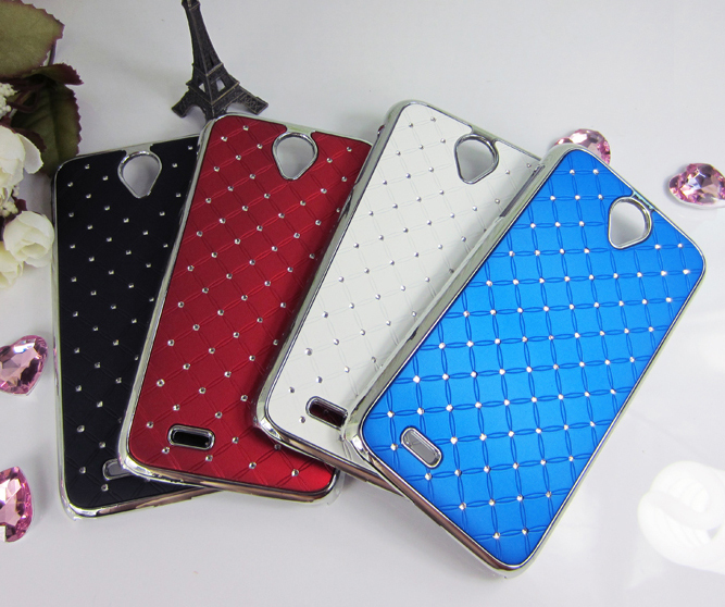 Rhinestone case for lenovo A850 moblie phone Protective sets Diamond cell cases cover shell free shipping