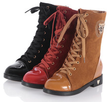 HOT !!! 2014 new autumn&winter fashion women vintage martin boots platform women leather ankle boots free shipping size 35-39