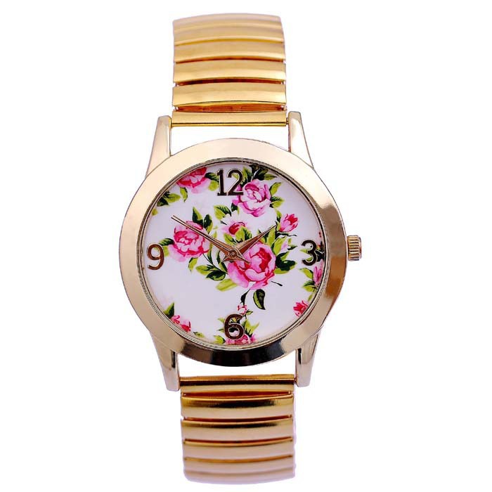 Compra Fashion Flower Geneva Watch Para Mujer Reloj Floral Para Mujer Reloj Casual Relojes De Pulsera De Cuarzo Barato | Entrega Rápida Y | Es.Dhgate