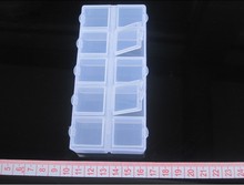 10 Slot square Jewelry Rectangle Display Storage beads Organizer Case Box 10pcs 13 5 16CM 2CM