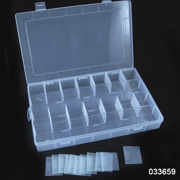 28 Slot Jewelry Rectangle Display Storage beads Organizer Case Box 1pcs 35 22 4 8cm