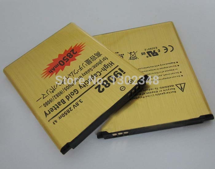 2850mAh i9082 High Capacity Standard Rechargable Gold Business Standard Battery For samsung Galaxy Grand Duos i9082
