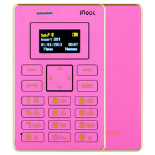 MOOC X5 Card Mobile Phone 4 5mm Ultra Thin Pocket Mini Phone Dual Band Low Radiation