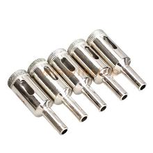 BS#S 5pcs Round Shank 15mm Tile Glass Diamond Tipped Hole Saw Cutter Metal Tool