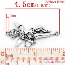 Connectors Findings Cupid Angel Antique Silver 4 5x2 1cm 20PCs K10087 8years