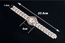 2014 new fashion watch and jewelry top quality plastic with alloy bands crystal luxury band of