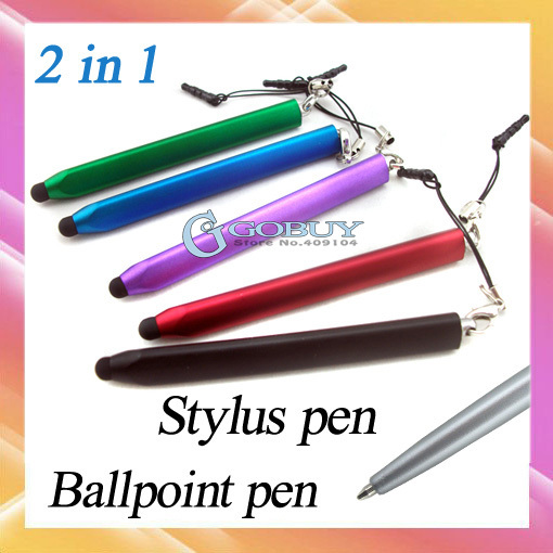 10 PCS Fashion new designed touch screen stylus pen and ballpoint pen for iPad iPhone Samsung